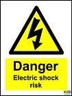 Danger Electric Shock Risk Safety Sign