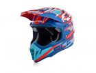 Taglia XL - Casco Cross Acerbis Impact 3.0 Blu Rosso Fibra Cross Enduro Quad