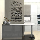 wall stickers frase vino wine adesivo murale cucina baudelaire risto enoteca