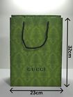 Gucci Busta GG Shopping Bag Gift Bag Busta di carta con manici di stoffa h. 32cm