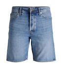 BERMUDA UOMO JACK & JONES BLU JEANS PANTALONCINI SHORTS