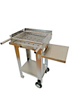 Barbecue a carbonella carbone in acciaio inox BBQ plus 500 griglia 18/10