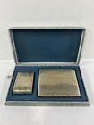 Vintage Elgin E.A.M. Metal Silver Toned Cigarette Cases In Box USA