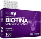 Integratore biotina capelli anticaduta + cheratina e zinco - Trattamento capelli