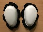 COPPIA SAPONETTE KNEE SLIDER TUTA MOTO PISTA RACING BIANCHE PER TUTA SUOMY