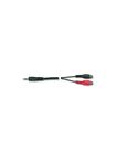 Cavo di estensione raccordo Audio Stereo 1 mini jack maschio stereo 3,5 mm - 2 R