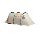 Outsunny Tenda 4-5 Posti da Campeggio Impermeabile e Copertura Oscurante Kaki