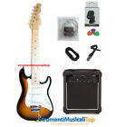 Kit Chitarra Elettrica Bambini Junior Stratocaster Sunburst +  Amplificatore