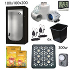 Kit Completo Coltivazione Indoor 1mq a Led 300w Sonlight - Terra + Growbox