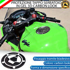 ADESIVO CARBON LOOK 3D PROTEZIONE TAPPO PER KAWASAKI Z 750 2011-2012 R ABS