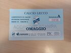 FOOTBALL TICKET BIGLIETTO CALCIO LECCO SERIE C2