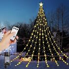 SHEFEITE Luci Albero di Natale LED con Stella, 8 * 3,5 m Luci di Natale