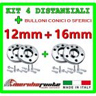 KIT 4 DISTANZIALI X CITROEN XSARA PICASSO C 2000-2006 PROMEX ITALY 12mm + 16mm S