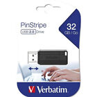 Verbatim Chiavetta USB 2.0 32GB Pen Drive PinStripe Flash Memory Memoria 49064