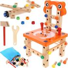 Kit attrezzi da lavoro per bambini giochi educativi set banco da lavoro in legno