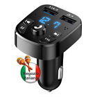 Adattatore Trasmettitore FM Bluetooth per Auto Radio Stereo Vivavoce 2x USB 3.1A