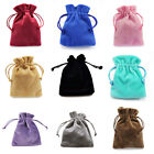 Velvet Jewellery Gift Bags Drawstring Pouches Thick Soft Wholesale 10x14cm