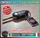 Guscio Chiave Fiat 500 500L Panda Punto Bravo Stilo Puls.Neri LOGO Portachiavi