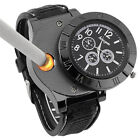 Military Men Lighter Watch USB Cigarette Rechargeable Windproof Flameless