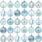 Set Di 30 Palline Di Natale, Decorazioni Natalizie, Palle Albero Di Natale Blu D