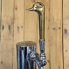 Vintage Brass Duck Beer Keg Tap Handle Vtg