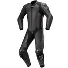 ALPINESTARS GP PLUS V3 GRAPHITE LEATHER SUIT BLACK