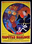 manifesto LE NUOVE AVVENTURE DI CAPITAN HARLOCK pirata spazio tadashi daiwa A104