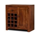 BUFFET ETNICO PORTABOTTIGLIE CANTINETTA LEGNO MASSELLO COLONIALE VINTAGE CHIC