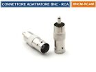 CONNETTORE ADATTATORE SPINA DA BNC FEMMINA A RCA MASCHIO CCTV DVR