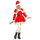 (TG. S) W WIDMANN-Babbo Natale Super Deluxe Weihnachtsmann Costume Donna, Multic
