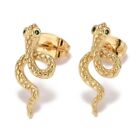 Gold Snake Stud Earrings