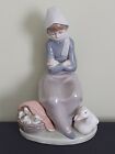 LLADRO Figurine 1267 - Girl Duck Seller Ducklings - VGC!!