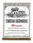 Etiquette de vin - Margaux - Château Ligondras 1986