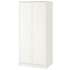 Guardaroba con 2 ante, bianco, 79x176 cm Armadio Moderno/ Classico