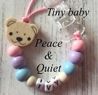 Personalised Dummy Clip💗Wooden💗Dummy Chain💗premature💗tiny Baby💗girl💗 #PWP