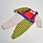 COSTUME DI CARNEVALE DA CLOWN BAMBINO/A 4-5 ANNI 100-115cm