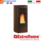 Stufa a Pellet EXTRAFLAME Riscaldamento Casa Ventilata Domotica ALEXA 413 m³