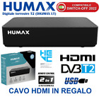 DECODER RICEVITORE DIGITALE TERRESTRE T2 HEVC H.265 HUMAX DIGIMAX LT-HD 2020T2