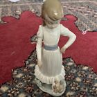 Vintage 1983 Nao By Lladro  Girl With  Dog