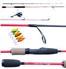 Combo Canna Mulinello 5 Spoon Trout Area Light Spinning Trota Lago Pesca