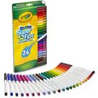 Crayola Super Tips, Pennarelli Lavabili Punta Media, Confezione da 24 Pezzi