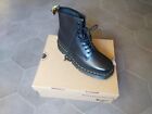 DR MARTENS ANFIBIO PELLE NERA CUCITURE GIALLE 1460 Bex Squared Uomo Donna Unisex