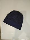 Fendi cuffia cappello uomo di lana blu