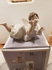 Lladro " Making a Wish "(5729) Angel With Star H8cm X W13cm Boxed vgc