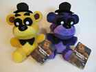 Five Nights at Freddy s FNAF Plushie Toys Purple Shadow And Gold Bear Plush 2PCS