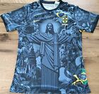 Maglietta da calcio Brasile-Cristo Redentore