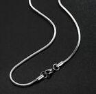 Collana Uomo Donna ACCIAIO INOX Catena Snake Ossa di Cobra Argento 50cm x 1,5mm