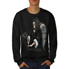 Wellcoda Angel Metal Fallen Freaky Mens Sweatshirt