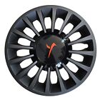 COPRICERCHI LANCIA YPSILON NERO LOGO ROSSO 15" R15 COPPE RUOTA COPRIRUOTA SET