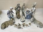 RARE RETIRED LLADRO LARGE 10 Piece Nativity Set MINT CONDITION no boxes